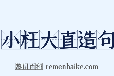 小枉大直造句是什么意思的图片